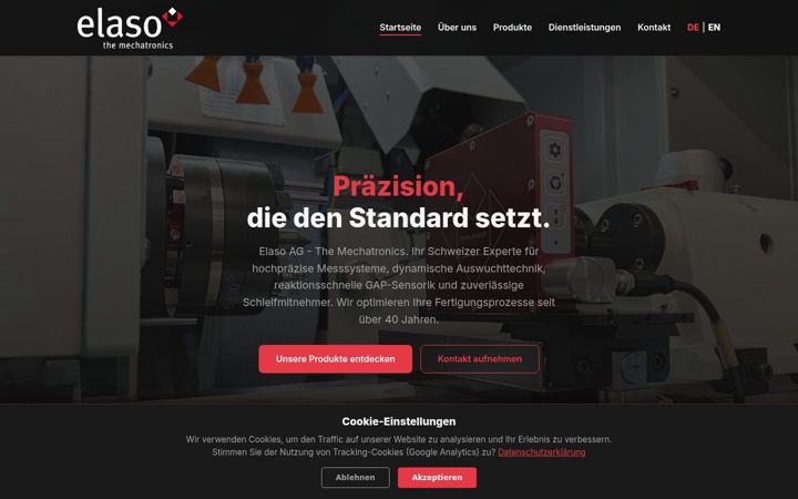 Screenshot of elaso.ch