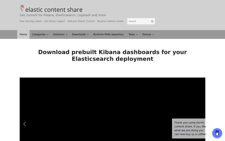 Screenshot of elastic-content-share.eu
