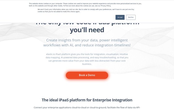 Zrzut ekranu elastic.io