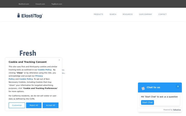 Screenshot of elastitag.com