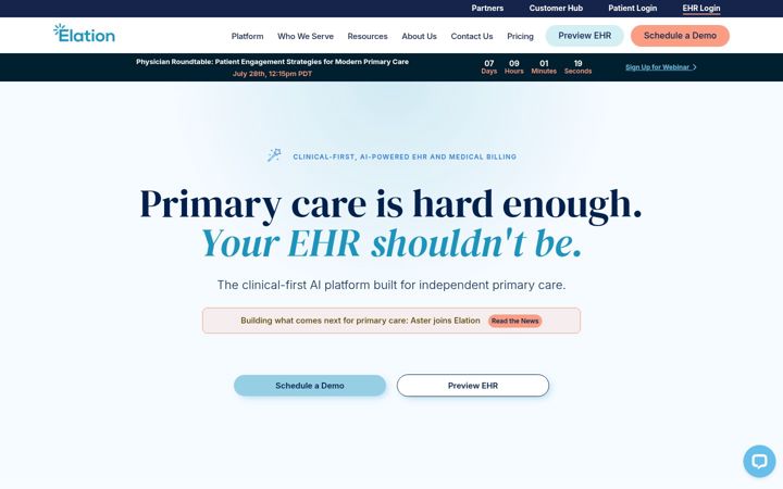 Screenshot of elationhealth.com
