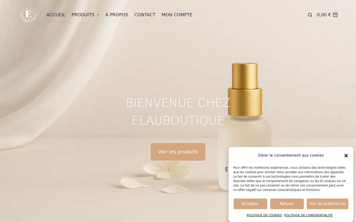 Screenshot di elauboutique.fr