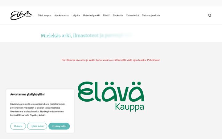 Screenshot of elava.fi