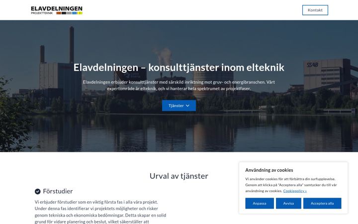 Ekraanipilt saidist elavdelningen.se