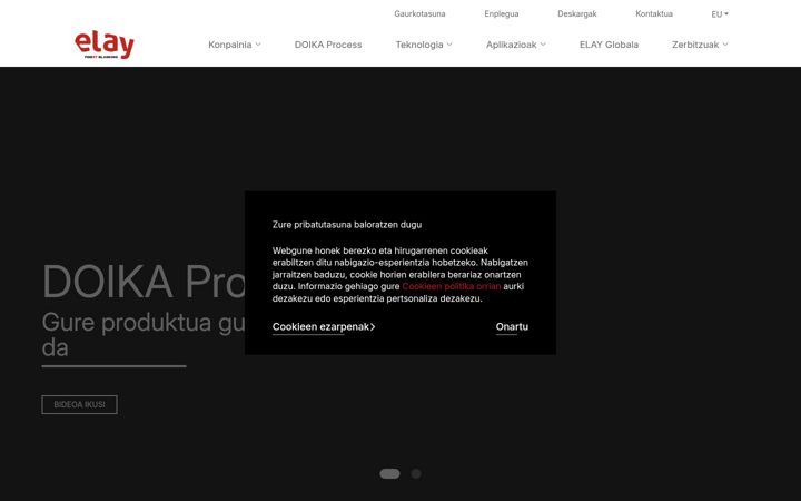 Screenshot of elay.eus