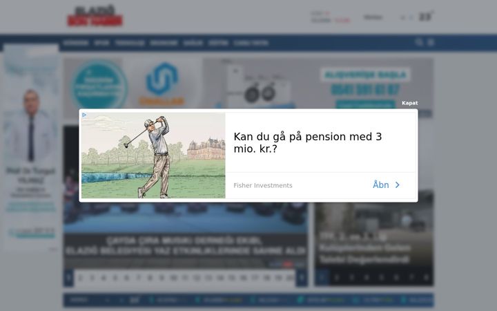 Screenshot of elazigsonhaber.com