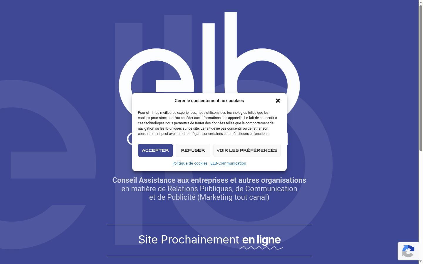 Screenshot tal-banner tal-kunsens muri qabel kwalunkwe interazzjoni
