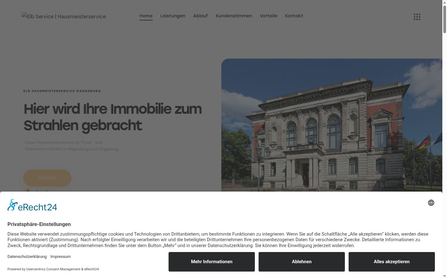 Screenshot van de toestemmingsbanner zoals getoond vóór enige interactie
