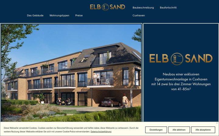 Screenshot van elb-sand.de