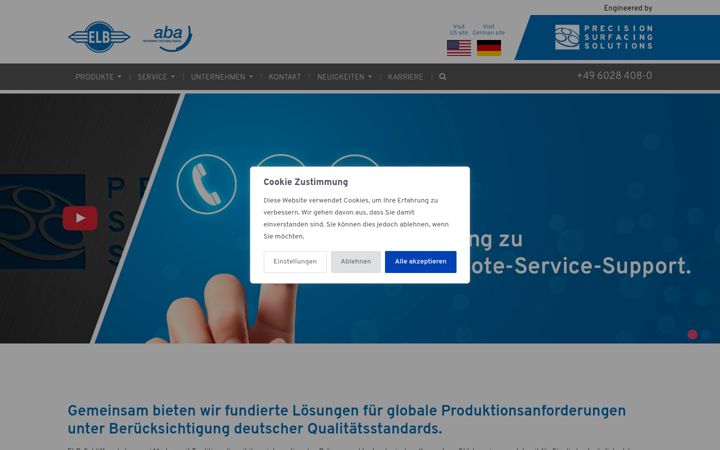 Skjámynd af elb-schliff.de