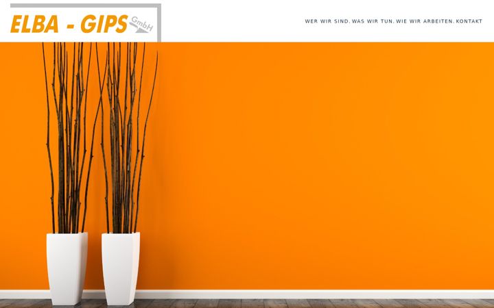 Screenshot von elba-gips.ch