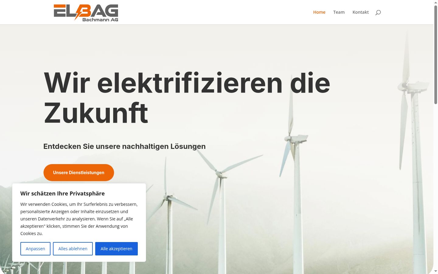 Screenshot van de toestemmingsbanner zoals getoond vóór enige interactie
