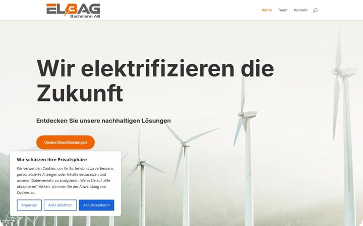 Screenshot of elbag.ch