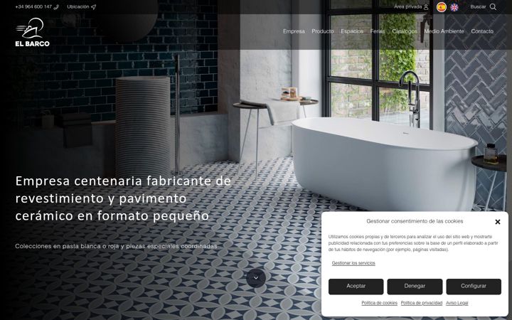 Screenshot of elbarco.com