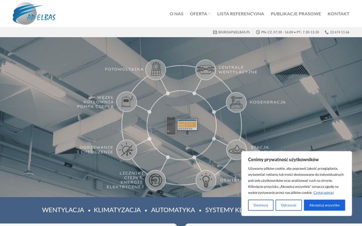 Screenshot of elbas.pl