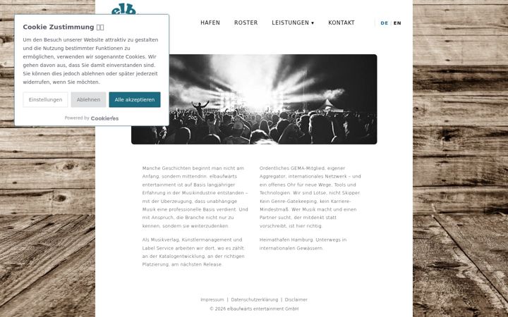 Screenshot stránky elbaufwaerts.de