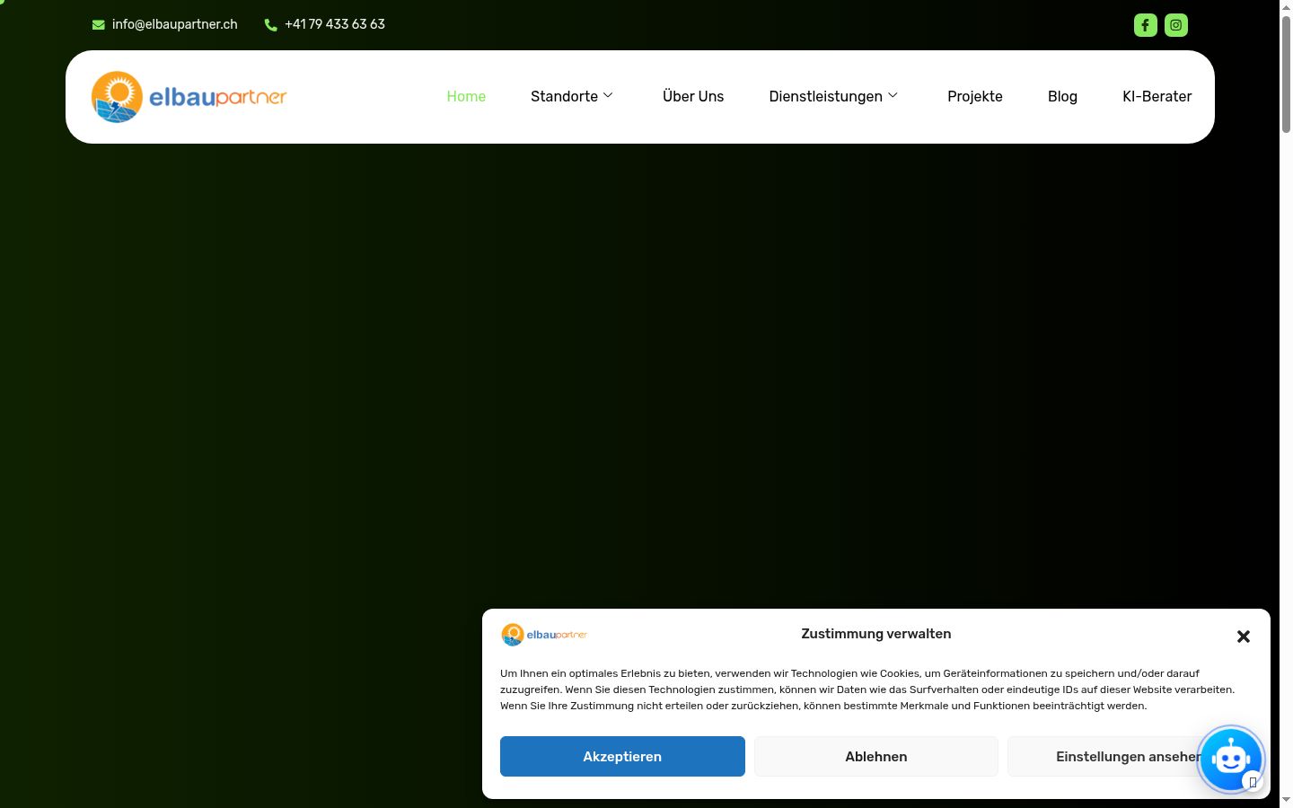 Snímek obrazovky baneru souhlasu zobrazeného před jakoukoli interakcí