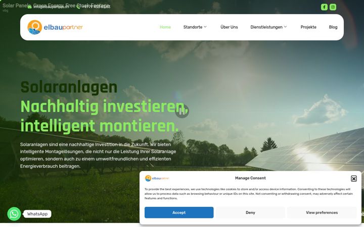 Screenshot of elbaupartner.ch