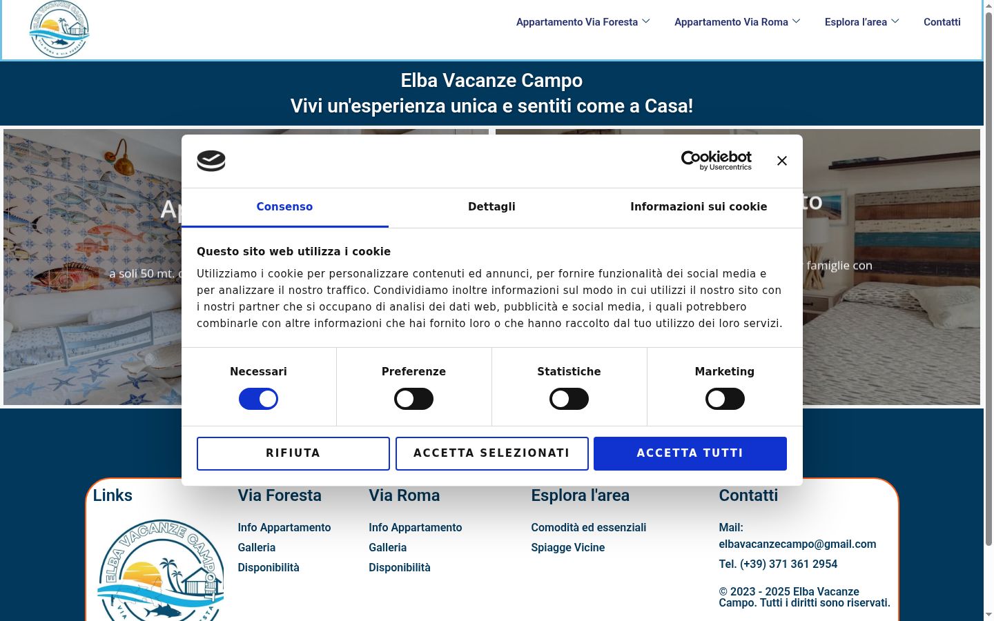 Screenshot tal-banner tal-kunsens muri qabel kwalunkwe interazzjoni