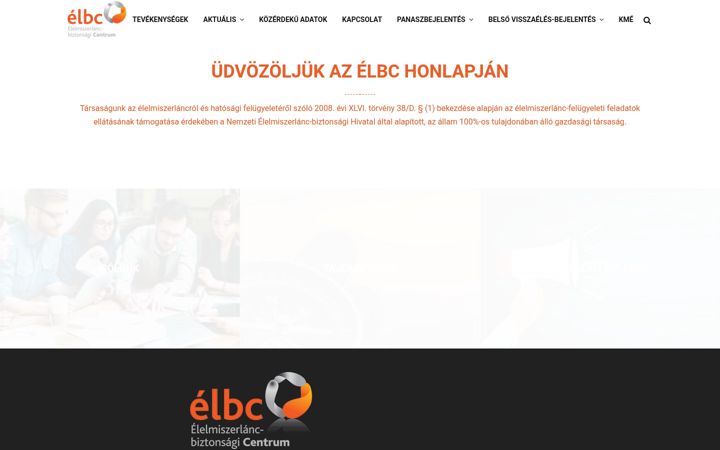 Snímek obrazovky elbc.hu