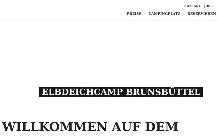 Screenshot stránky elbdeichcamp.de