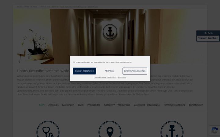 Screenshot stránky elbdocs.de