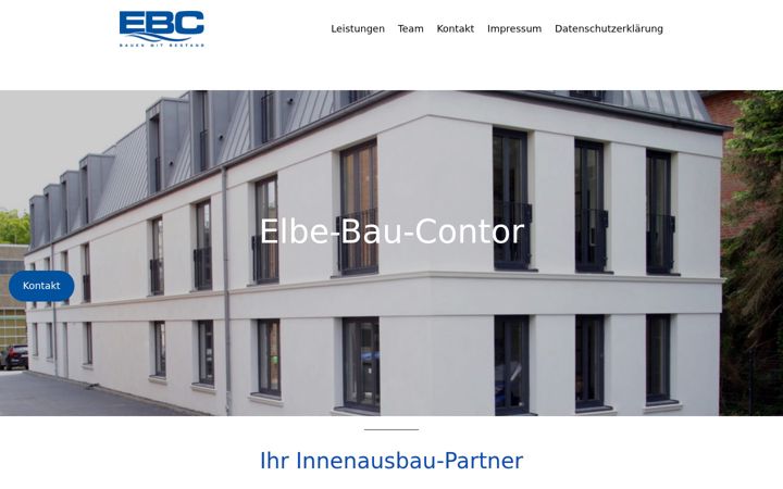 Screenshot stránky elbe-bau-contor.de