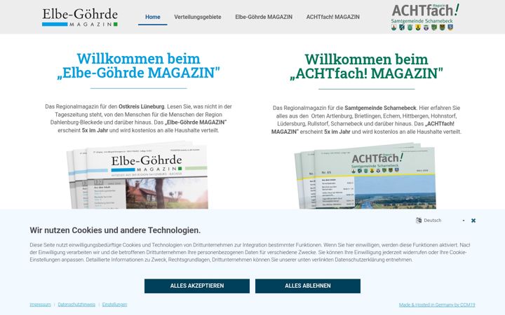 Screenshot stránky elbe-goehrde-magazin.de