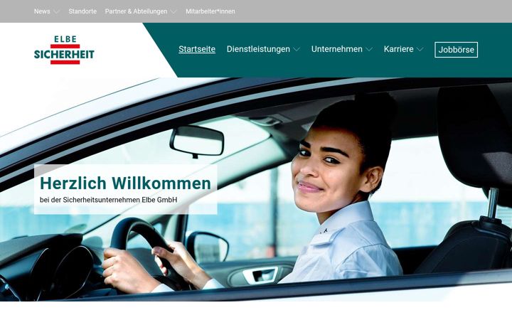 Screenshot stránky elbe-sicherheit.de