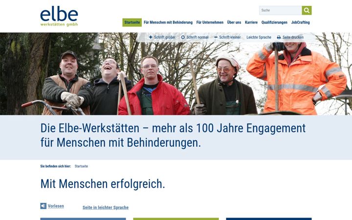 Captura de ecrã de elbe-werkstaetten.de