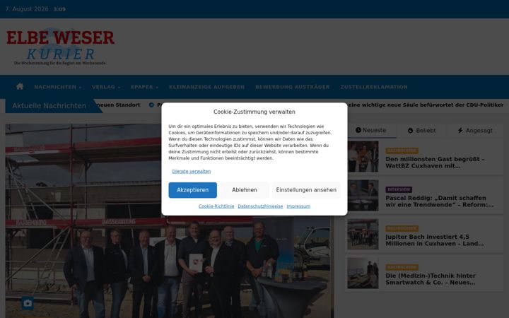 Captura de ecrã de elbe-weser-kurier.de