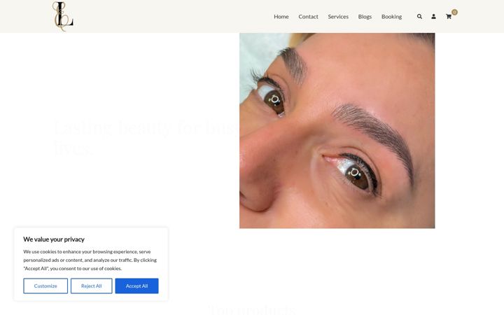 Captura de ecrã de elbeauty.ca