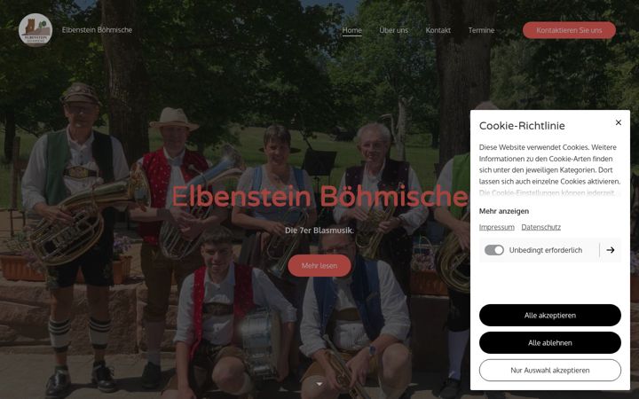 Zrzut ekranu elbenstein-boehmische.de