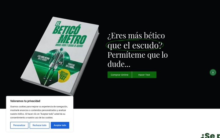 Skjermbilde av elbeticometro.es