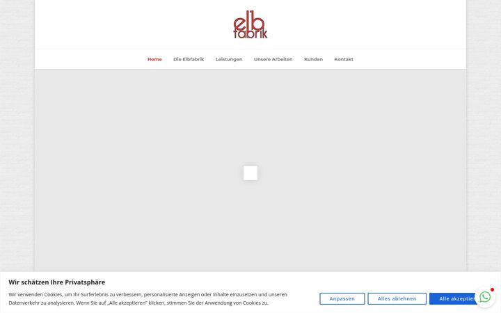 Zrzut ekranu elbfabrik.de