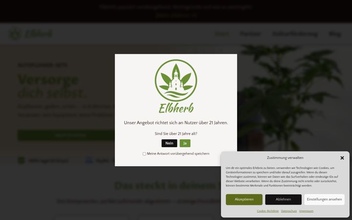 Screenshot di elbherb.de