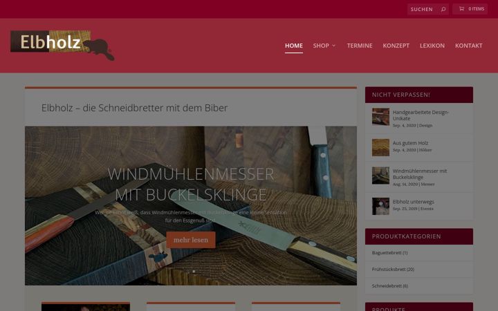 Screenshot di elbholz-hamburg.de