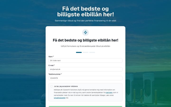 Screenshot ta' elbillaan.dk