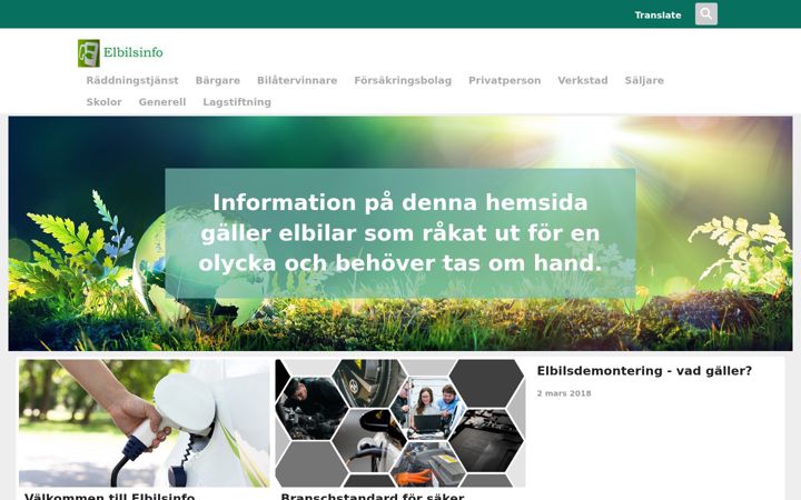 Screenshot of elbilsinfo.se