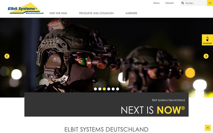 Snímek obrazovky elbitsystems-de.com