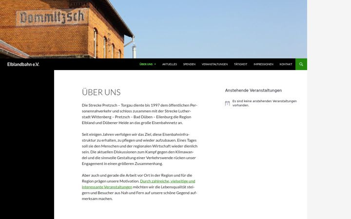 Skjámynd af elblandbahn.de