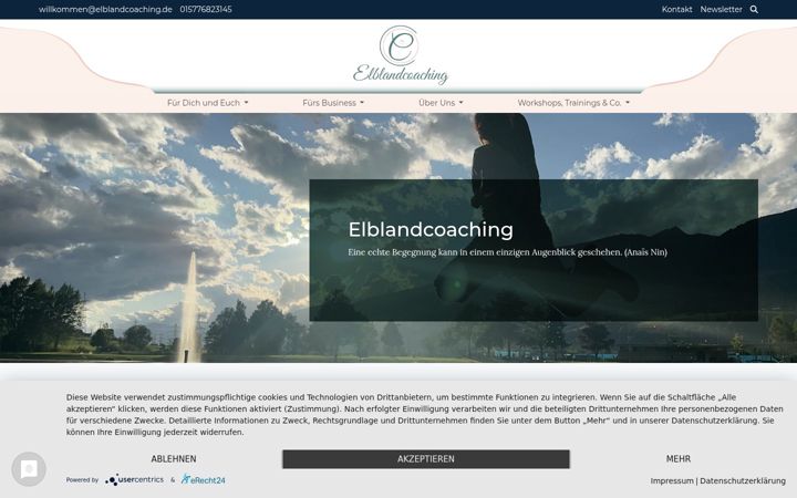 Skjámynd af elblandcoaching.de