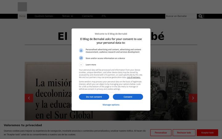 Screenshot of elblogdebernabe.com