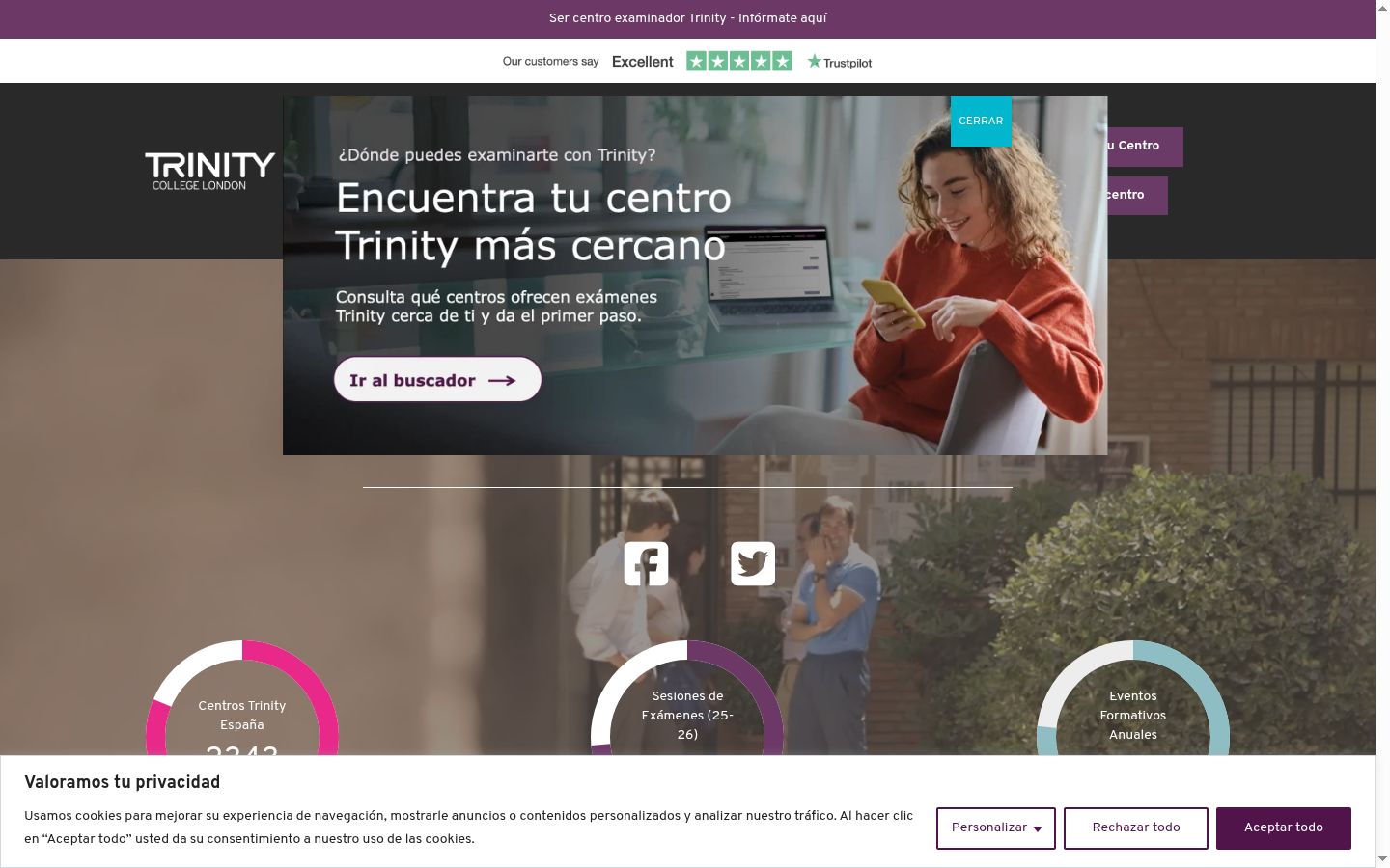 Snímek obrazovky baneru souhlasu zobrazeného před jakoukoli interakcí