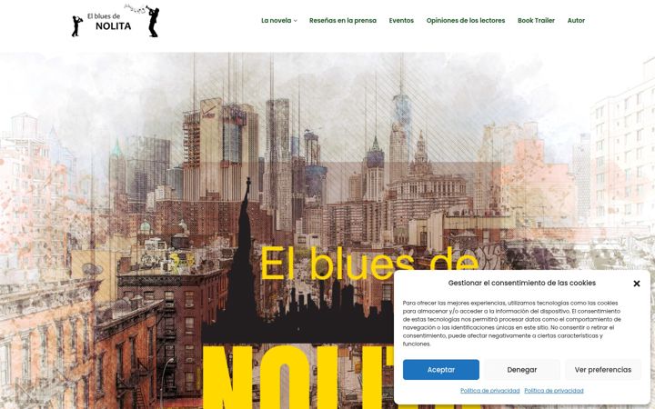 Screenshot of elbluesdenolita.com