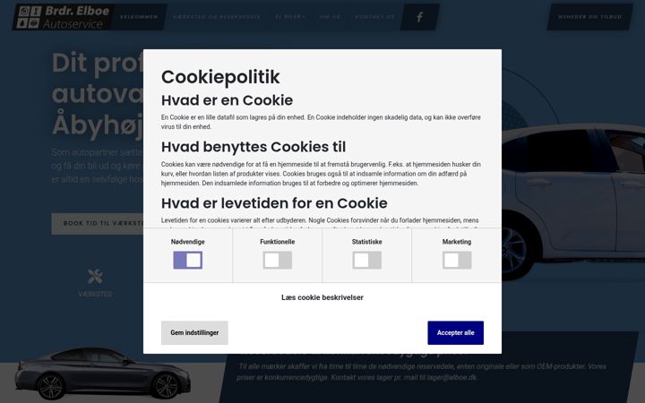 Screenshot von elboe.dk