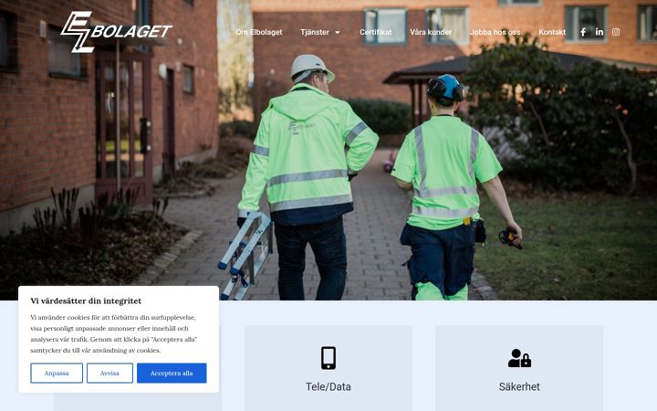 Ekraanipilt saidist elbolagetsyd.se