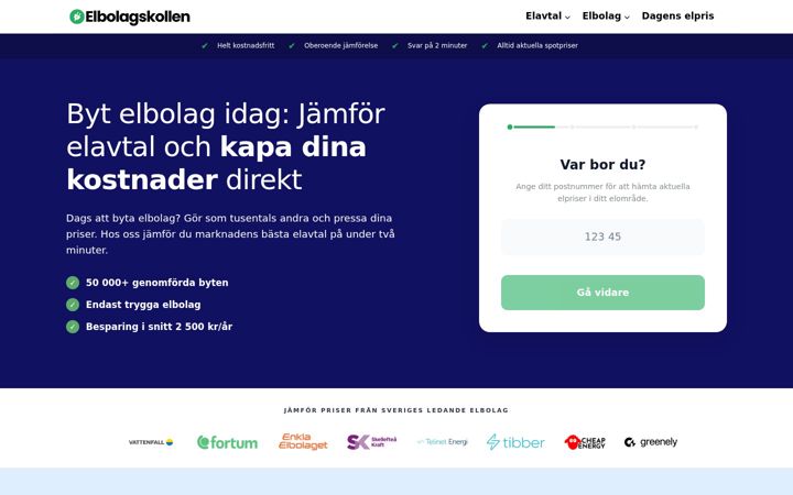 Ekraanipilt saidist elbolagskollen.se