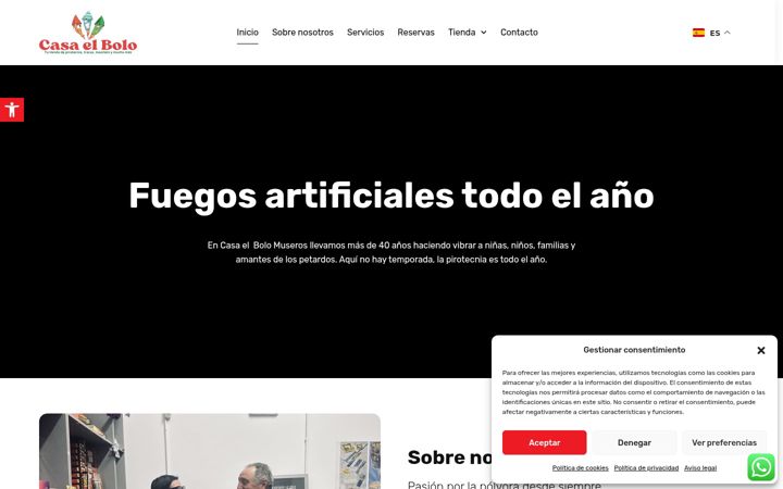 Screenshot of elbolomuseros.com