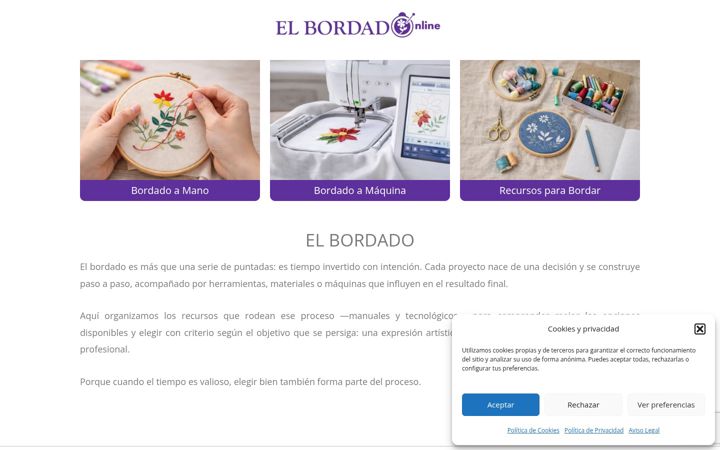 Screenshot of elbordado.online